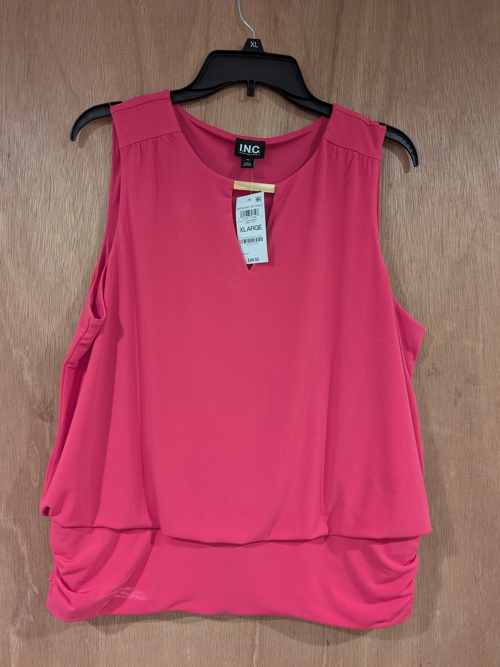 INC International Concepts Pink Sleeveless Blouson Top